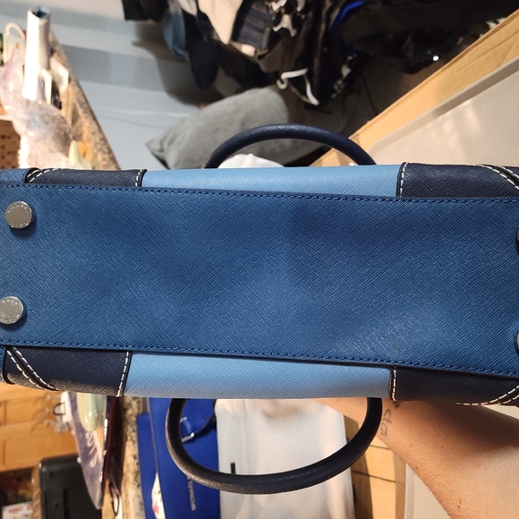 Blue Colorblock MK Bag - Picture 10 of 10
